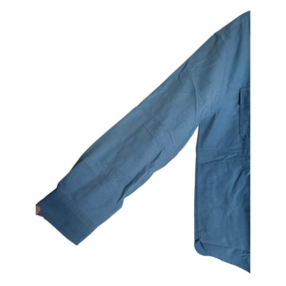 L.L. Bean Men's Chamois Shirt Size Large‎ Blue Outdoor Classic Soft Comfy - Picture 5 of 8